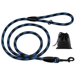 Поводок для собак Barksi Active 300х1.2 см черно-голубой