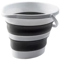 Ведро складное MBM My Home Bin-17 бело-серое 10 л (BIN-17 10L WHITE/GRAY)