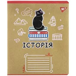 Тетрадь Yes История Black cat для записей А5, 48 листов коричневая (767473)