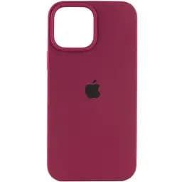 Чохол Silicone Case Full Protective (AA) для Apple iPhone 15 Pro Max (6.7) Бордовий / Maroon