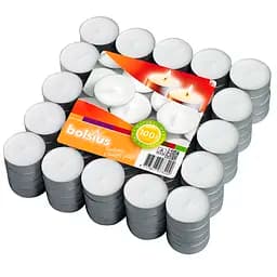 Свічки Bolsius чайні білі 100 шт. (295500)