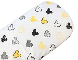 Непромокаемая простынь Moontime в коляску "Микки желтые"