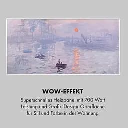 Інфрачервоний обігрівач Klarstein Wonderwall Air Art Smart 700Вт (10035133) - мініатюра 6