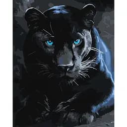 Картина за номерами "Дика пантера" ©art_selena_ua KHO6813, 40x50 см