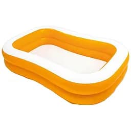 Басейн надувний дитячий Intex 57181 Мандарин 229x147x46 см 600 л від 3 років