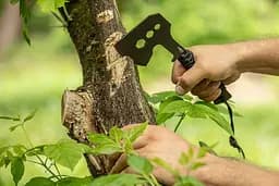 Сокира Neo Tools універсальна руків'я сталева з паракордом M10 M13 M16 26см 266г нейлоновий чохол (63-118) - мініатюра 4