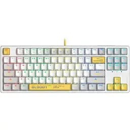 Клавиатура Bloody A4Tech S87 BLMS Red Plus Switch Energy White (S87 Energy White) (S87 (Energy White))