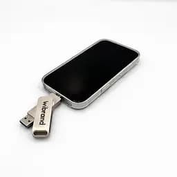 Портативний SSD Wibrand Wolf 512GB USB 3.2 Gen.2 Type-C/Type-A Read/Write 1000MB/s Silver (WIEXSSD/WO512GB) - мініатюра 6