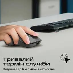 Комп'ютерна мишка Promate Samo Wireless/Bluetooth Black (samo.black) - мініатюра 8