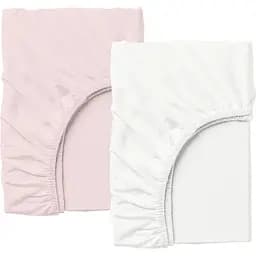 Набір простирадл на резинці Cosas WHITE/PUDRA 140х200х20 см (Set_White_Pudra_140x200_2)