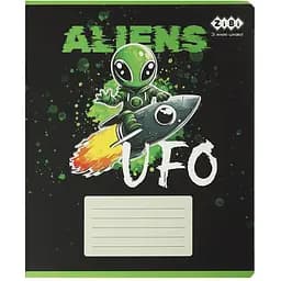 Упаковка зошитів ZiBi Kids Line UFO 24 аркуші в лінію 20 шт. (ZB25.1771L) - мініатюра 7