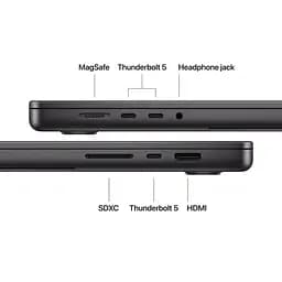 Ноутбук Apple 16.2 MacBook Pro / M5 Max/36GB/2TB/UMA/MacOS/Space Black (MGED4UA/A) - мініатюра 7