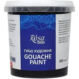 Фарба гуашева Чорна (914) 500 мл Rosa Studio