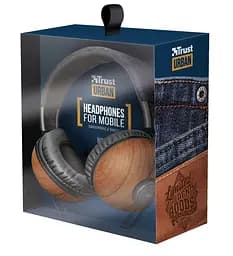 Навушники Trust Noma Over-Ear Mic Denim Wood (22637) - мініатюра 6