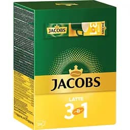 Напиток кофейный Jacobs 3 в 1 Latte 13 г х 24 шт.