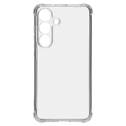 Прозрачный чехол для Samsung Galaxy S25 5G с защитой камеры и усиленными бортами, тонкий, силиконовый, бесцветный, ударопрочный, противоударный бампер с закрытой камерой, ArmorStandart (ARM81597)