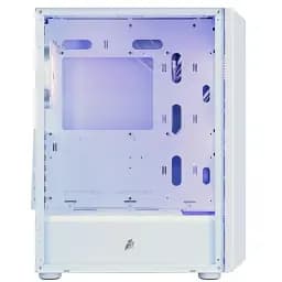 Корпус 1stPlayer H6-WH-4F7-W, White, без БП, Midi Tower, ATX / Micro ATX / Mini ITX, 1xUSB 3.0 / 2xUSB 2.0, макс. CPU - 165 мм / VGA - 320 мм, 4x120 мм ARGB, бічна панель із загартованого скла - мініатюра 3