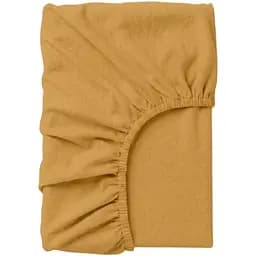 Простирадло на резинці Cosas з вареної бавовни CURCUMA 160х200х20 см (16WashedCottonMustard_160x200x20)