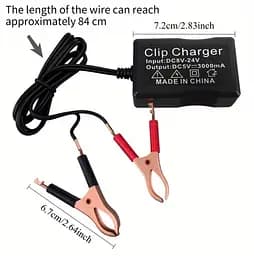 Адаптер живлення 12V/24V на 5V з 3 USB-портами та затискачами для акумулятора для аварійної зарядки телефонів. - мініатюра 11