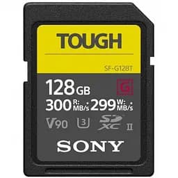 Карта пам'яті Sony 128GB SDXC C10 UHS-II U3 V90 R300/W299MB/s Tough (SFG1TG)