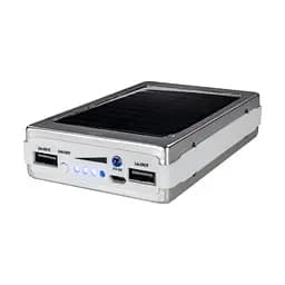 Повербанк з сонячною панеллю 10000mAh Power Bank Kraft KPB-1012SL Silver LED-ліхтар (43-00069) - мініатюра 4