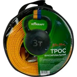 Буксирувальний трос 3 тонни 4,5 м EcoKraft ST206В-4 ATR13 (6001745891063)