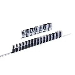 Комплект 12-гранних головок на планці 12-гр. 1/2, 23 од. 8-32 мм Toptul hoz0007622