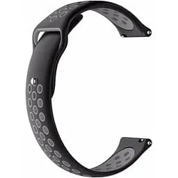 Ремінець BeWatch sport-style 22 мм для смарт-годинника Samsung Gear S3 Чорно-сірий (1020114)