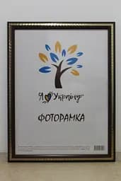 Фоторамка 40х50, вишнева із золотою змійкою, 2416-152-9, СКЛО + ДВП                                                                                                                                                                                                                                                                                                                                                                                                                                                 
