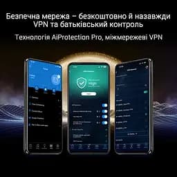 ASUS Маршрутизатор RT-BE88U BE7200 4xGE LAN, 3x2.5GE WAN, 1x2.5GE WAN/LAN. 1x10GE WAN/LAN, 1xSFP+, 1xUSB3.2, MESH - мініатюра 6