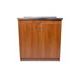 Кухонная тумба в комплекте с накладной мойкой ЛДСП 80х60х83 см Яблоня (52868-01144)