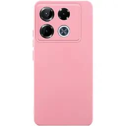 Чохол TPU GETMAN Liquid Silk Full Camera для Infinix Note 40 Pro 4G Рожевий / Pink