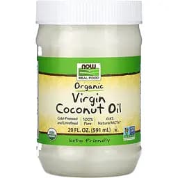 Кокосова олія першого віджиму Now Foods Virgin Coconut Oil органічна 591 мл
