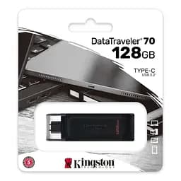 USB флеш накопичувач Kingston 128GB DataTraveler 70 USB 3.2 / Type-C (DT70/128GB) - мініатюра 3