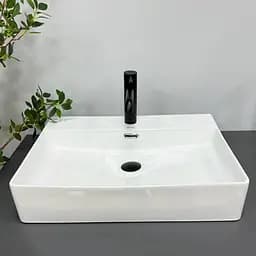 Умивальник VBI Padua M white накладний VBI-012201, Білий - мініатюра 2