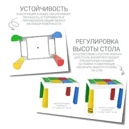 Дитячий функціональний столик і стільчик Poppet 5в1, зелений (PP-002G) - мініатюра 8