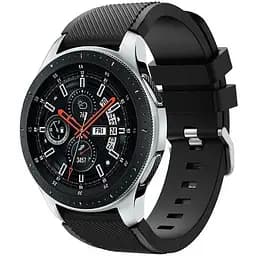 Силіконовий ремінець Primo для годинника Samsung Galaxy Watch 46 мм SM-R800 Black