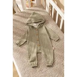 Комбінезон для хлопчика Beyaz Bebek 7165 74 см Оливковий