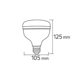 Світлодіодна лампа "CRYSTAL-30" 30W 6400K E27 - мініатюра 3