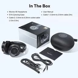 Навушники OneOdio Monitor 80 3,5мм/6,35мм з кейсом Black (Monitor 80 Black) - мініатюра 6