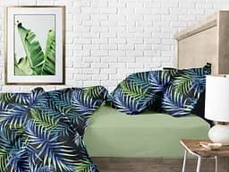 Простирадло Cosas полуторне 155х240 olive, оливка (Ranfors_Olive_155s) - мініатюра 2
