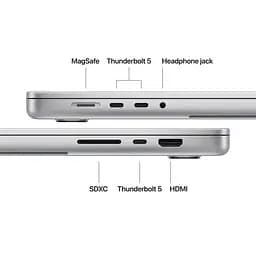 Ноутбук Apple 16.2 MacBook Pro / M5 Max/48GB/2TB/UMA/MacOS/Silver (MGE94UA/A) - мініатюра 9