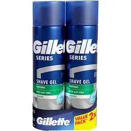 Набір: Гель для гоління Gillette Series Для чутливої ​​шкіри 400 мл (2 шт. х 200 мл)