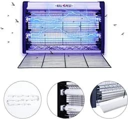 Лампа інсектицидна Led Insect Killer LK-12, знищувач комарів і мух, електроловушка, 12 Вт, площа до 20 м² - мініатюра 9