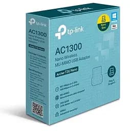 Мережевий адаптер USB Archer T3U Nano, Black TP-Link teh0024067 - мініатюра 3