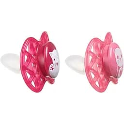 Пустушка Nuvita 7086 Air55 Explorer ортодонтична 6m+ (кіт панда) 2 шт NV7086F