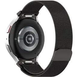 Ремешок для Samsung Galaxy Watch 5 Pro 45mm - черный ширина крепления 20мм металлический Watchbands Milanese Button (W42-6WB47561715)