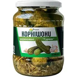 Корнишоны маринованные Домашні продукти Гурман 680 г