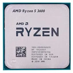 Процесор AMD Ryzen 5 3600 (100-000000031) (Socket AM4, 12T, 4.2 ГГц, Tray) U1
