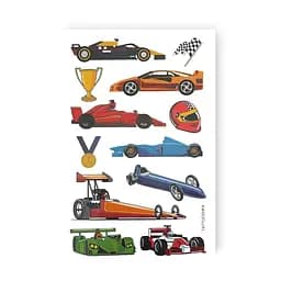 Набір тимчасових татуювань Гонки WS-A038 різнокольорові